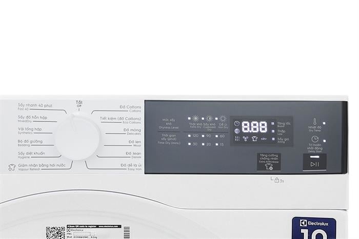 Máy Sấy Thông Hơi Electrolux UltimateCare 9 Kg EDS904H3WC&nbsp;